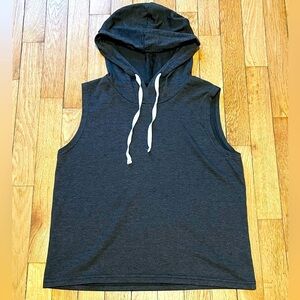 Sleeveless Dark Gray Hoodie W’s S